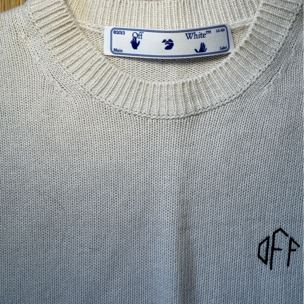 Off White by Virgil Abloh basic crewneck sweater … - image 5